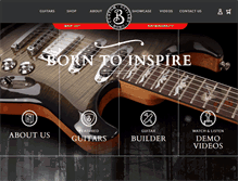 Tablet Screenshot of bornguitars.com